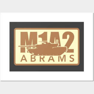 M1A2 Abrams Desert Subdued Patch Posters and Art